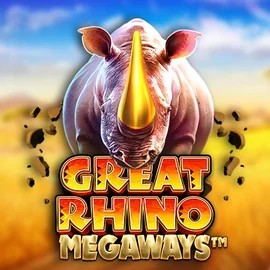 Great Rhino Megaways slot visual from Pragmatic Play available on dreamzcasino-fi.com