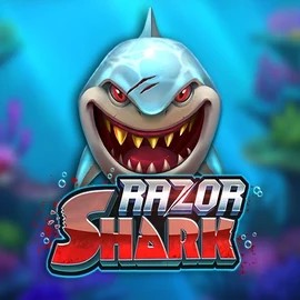 Razor Shark slot logo by Push Gaming at Dreamz Casino
