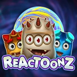 Reactoonz online game logo by Play'n GO on dreamzcasino-fi.com